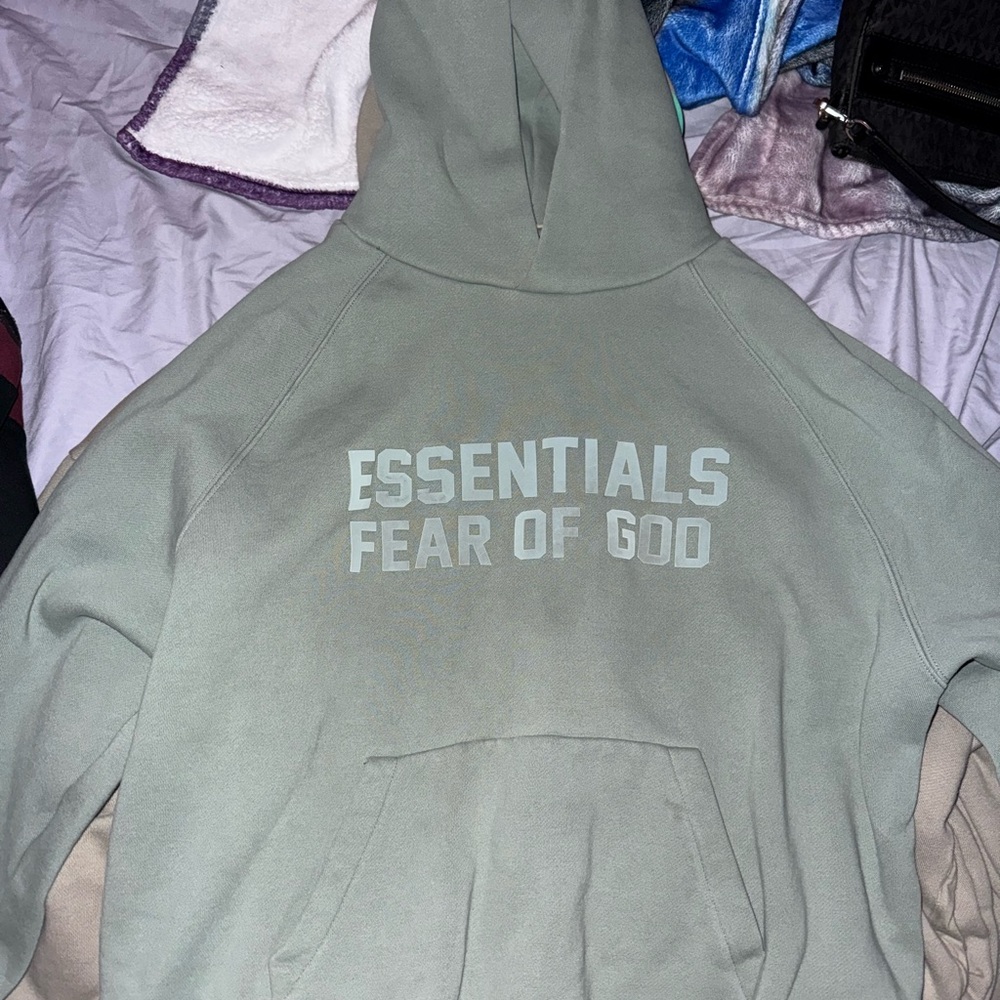 Essentials Sage Green Hoodie